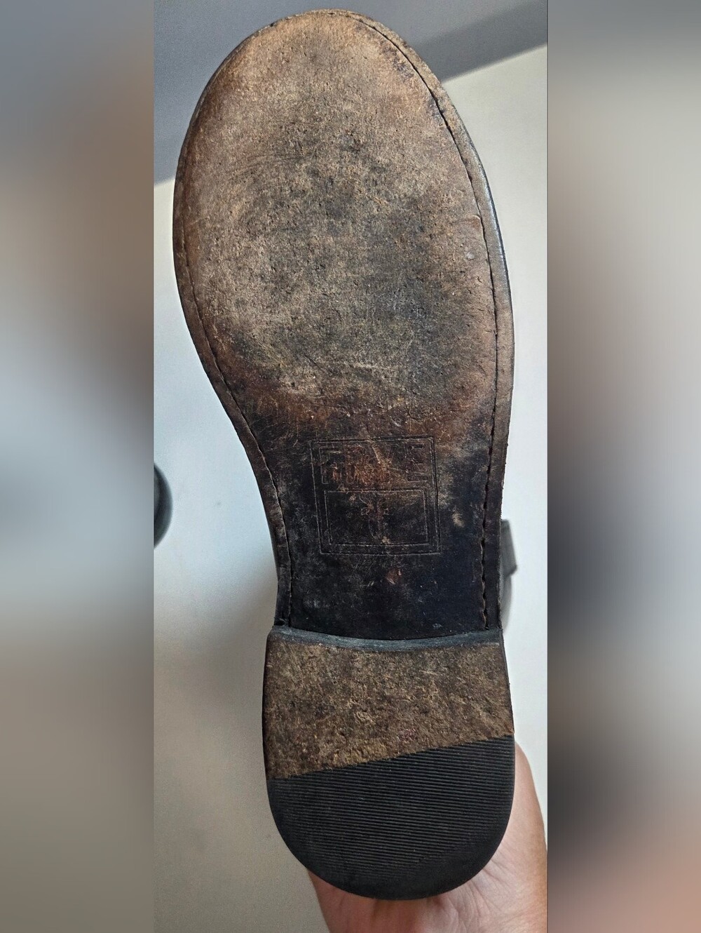FRYE Paige Short Riding Boots Black Leather Size 6.5 - Picture 8 of 10